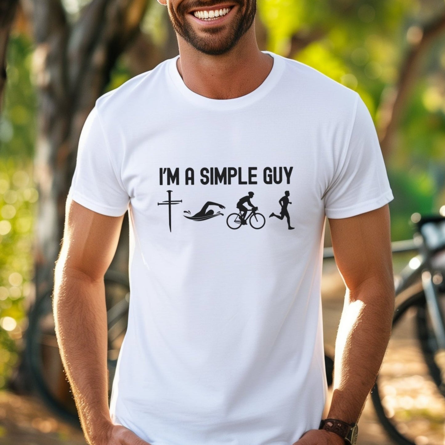 Simple Guy w/Nail Cross Tee