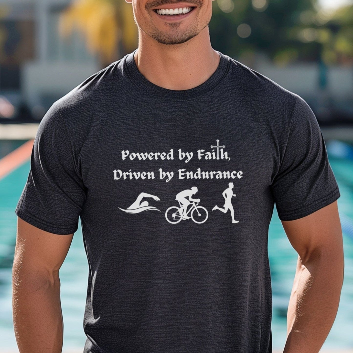 Powered By Faith - Male Tee