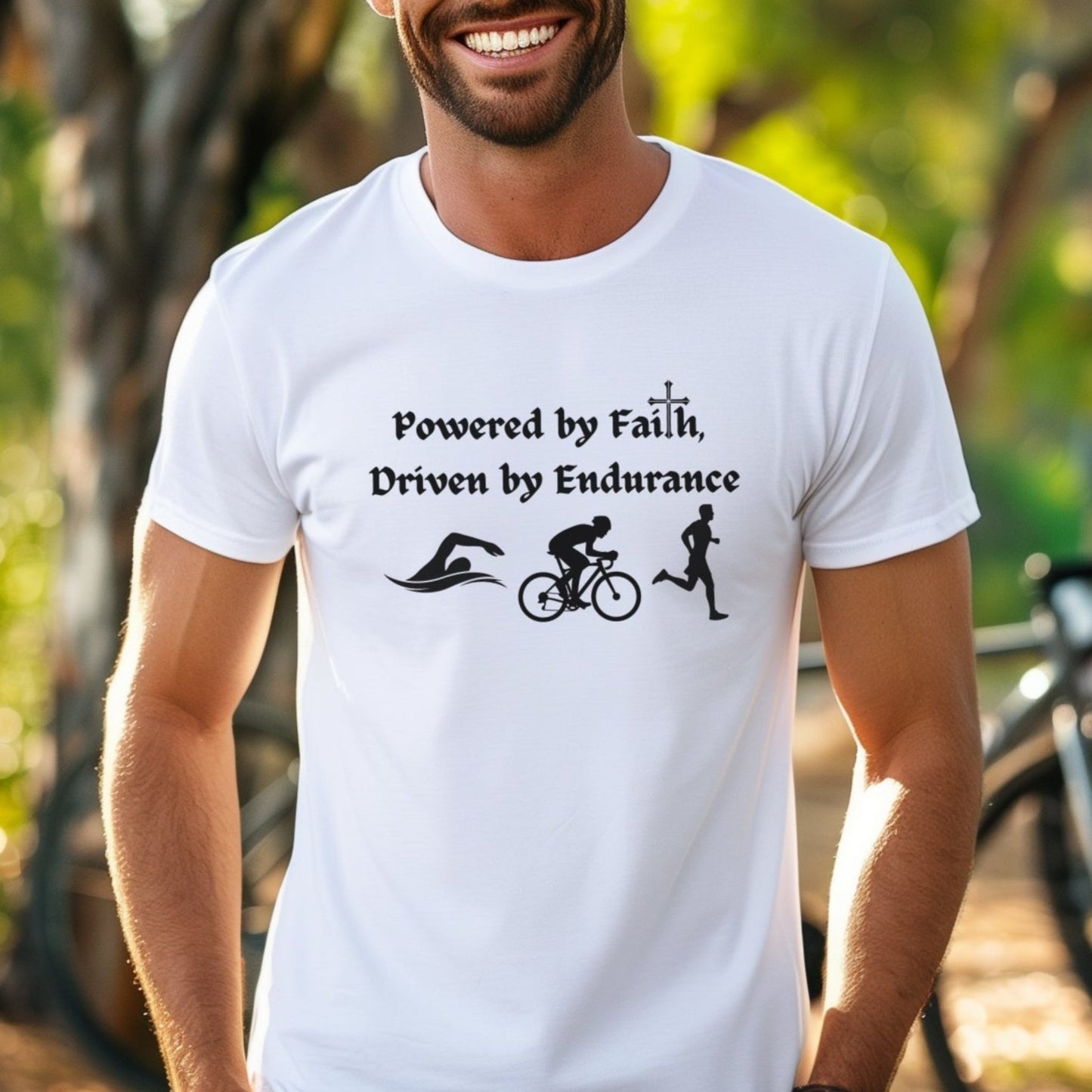 Powered By Faith - Male Tee