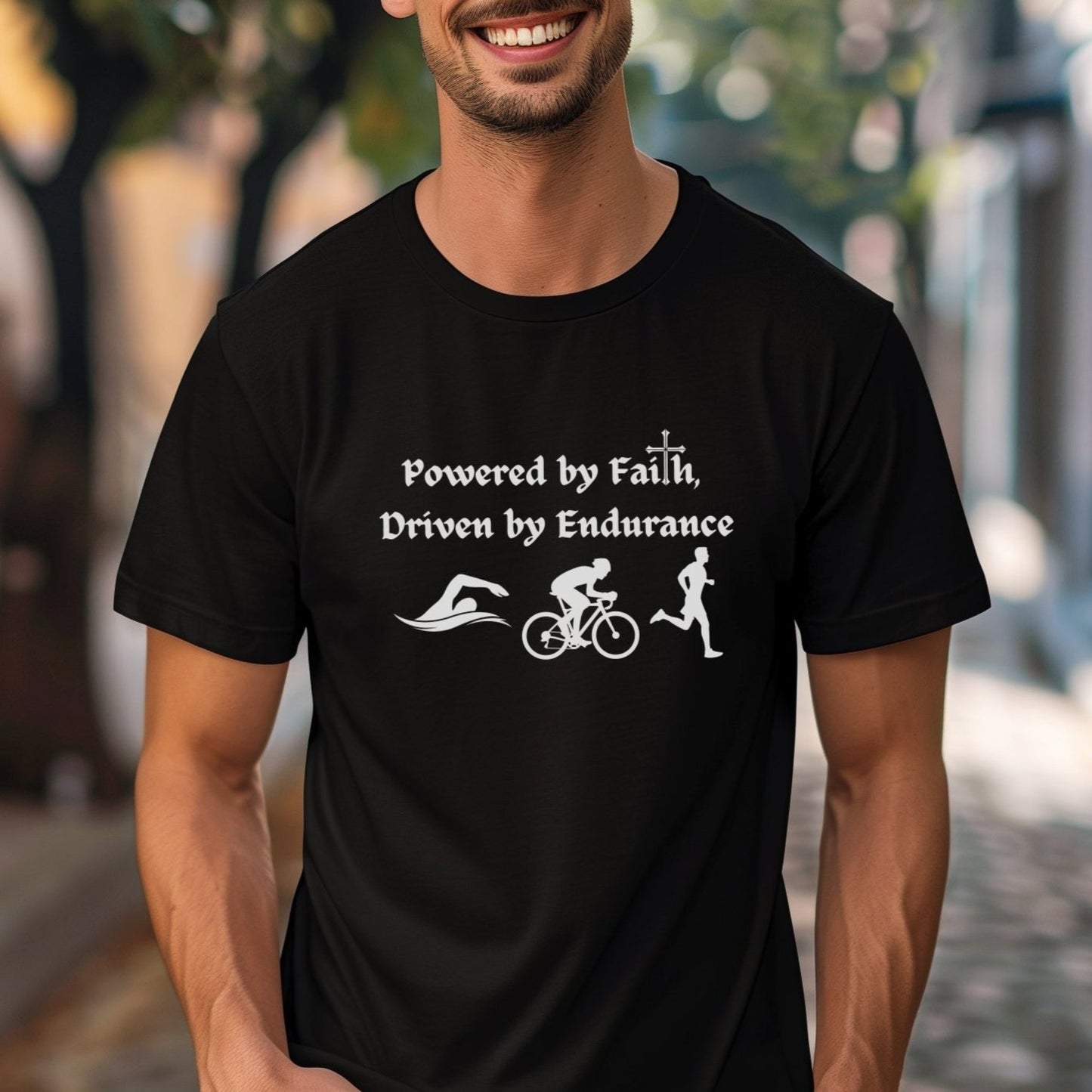 Powered By Faith - Male Tee