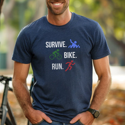 Survive Bike Run Tee