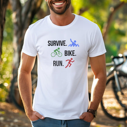 Survive Bike Run Tee