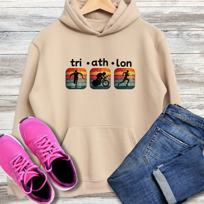 Tri-Ath-Lon Squares Hoodie