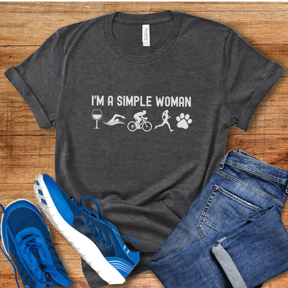 Simple Woman Wine & Paw Tee