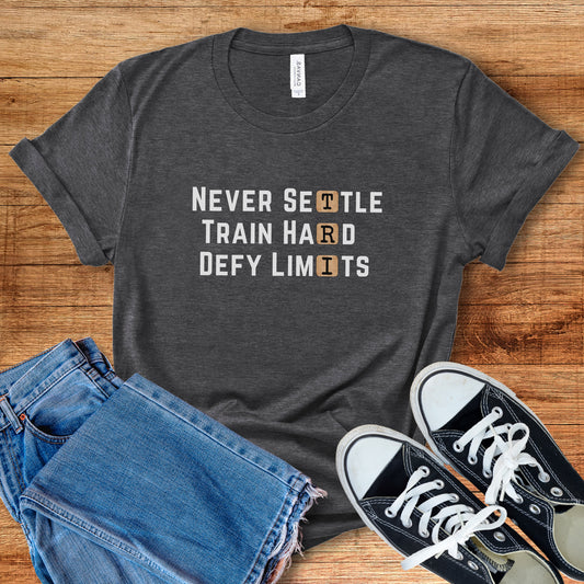 Never Settle TRI Tee