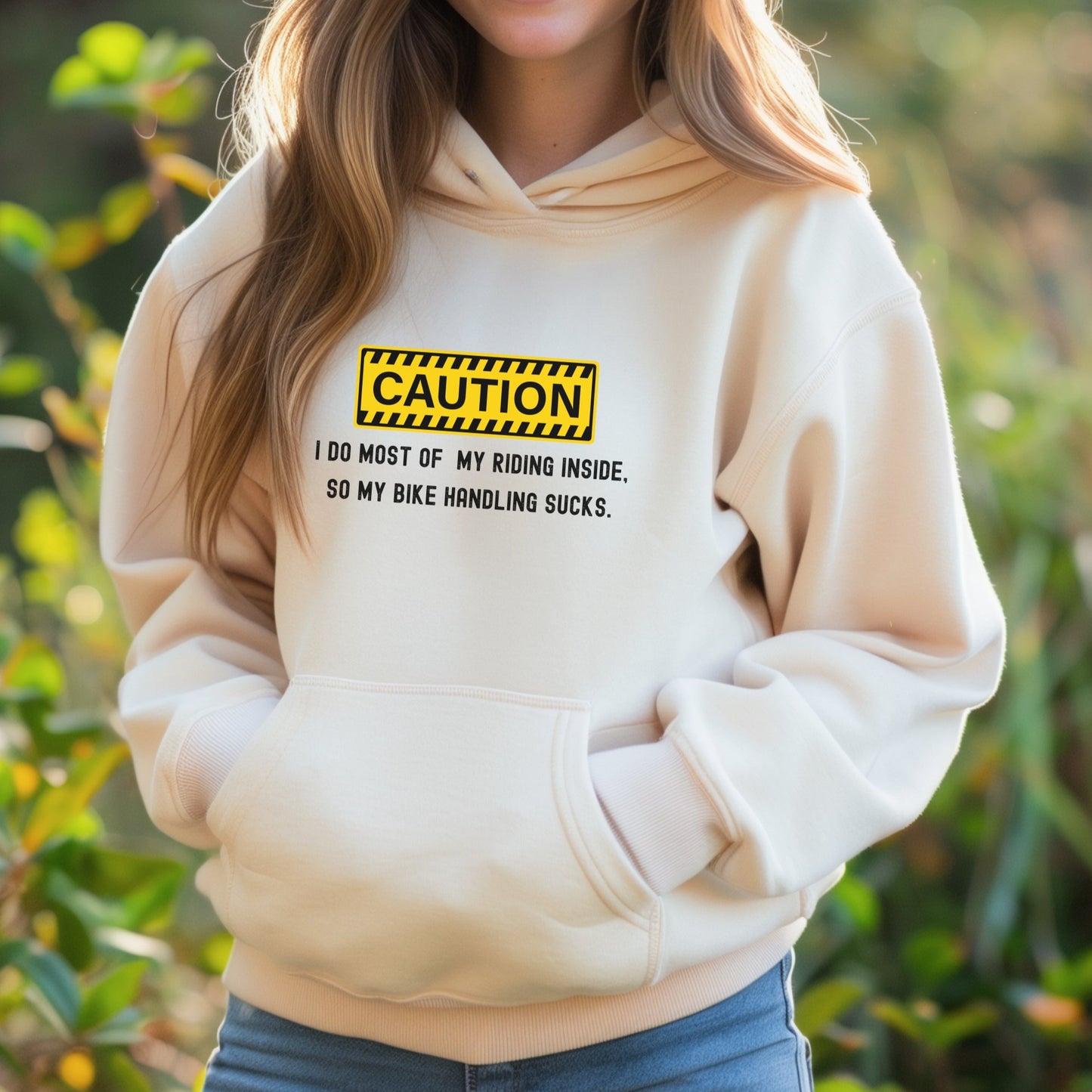 Caution - Bike Handling Hoodie