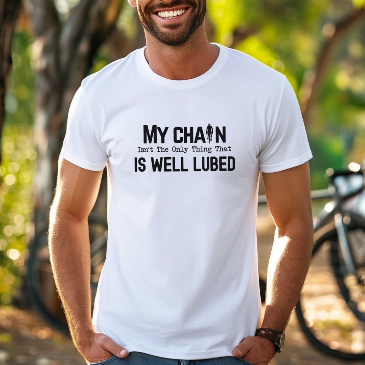 Chain Lubed Bike Silhouette Tee