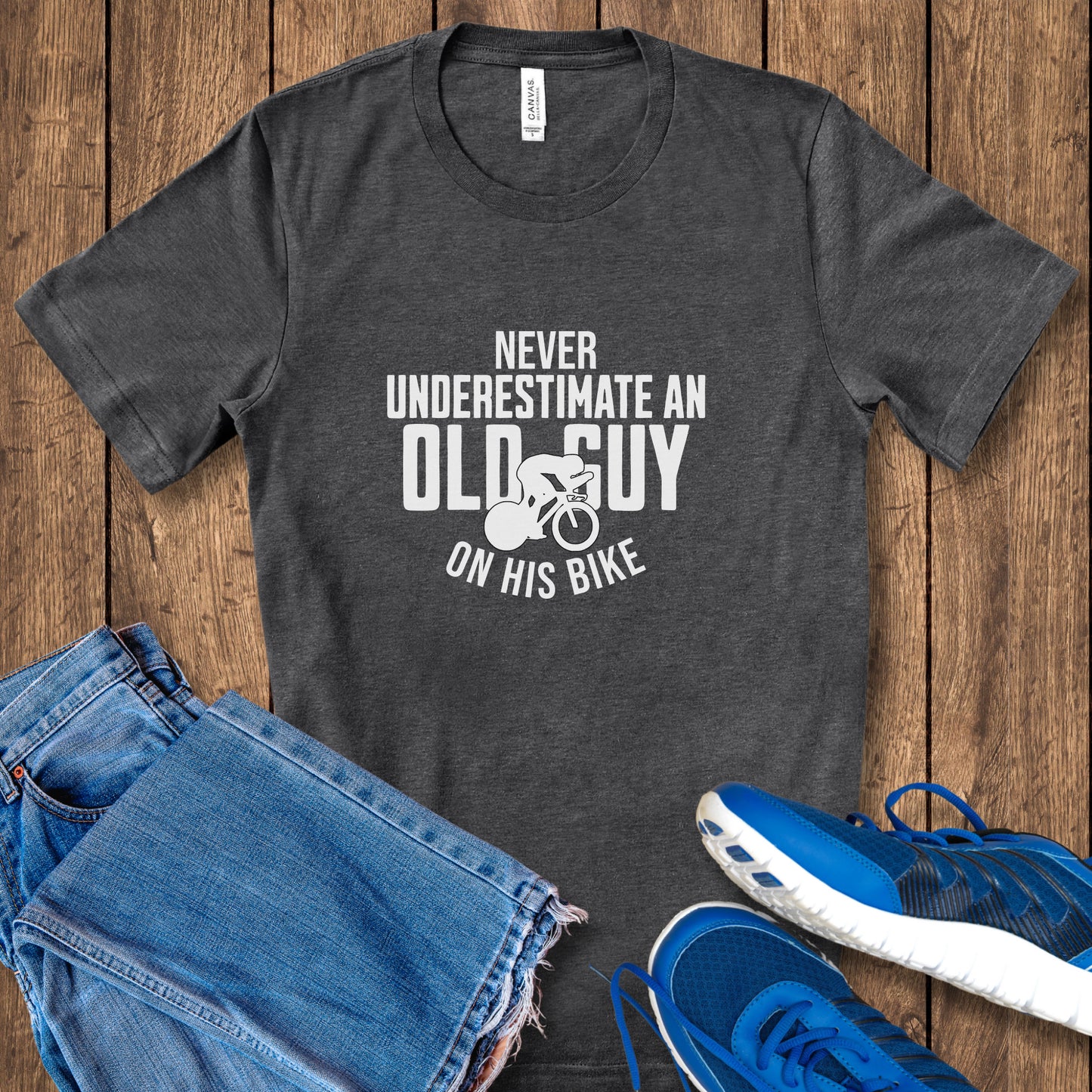 Underestimate Guy on Bike Tee