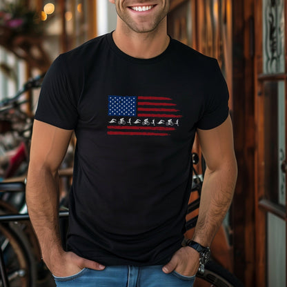 US Flag TRI Horizontal Tee