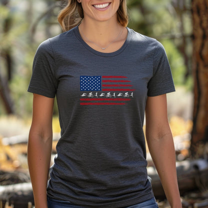 US Flag TRI Horizontal Tee