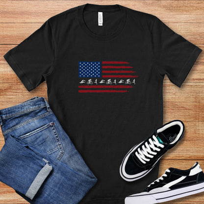 US Flag TRI Horizontal Tee