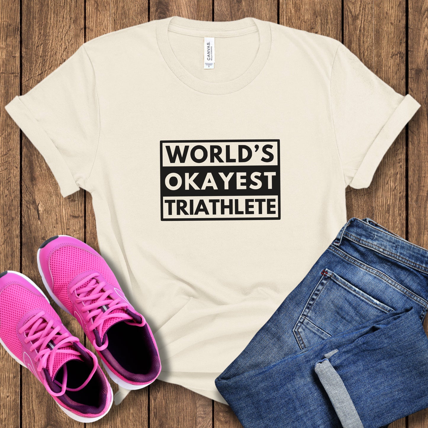 World's Okayest Triathlete Tee