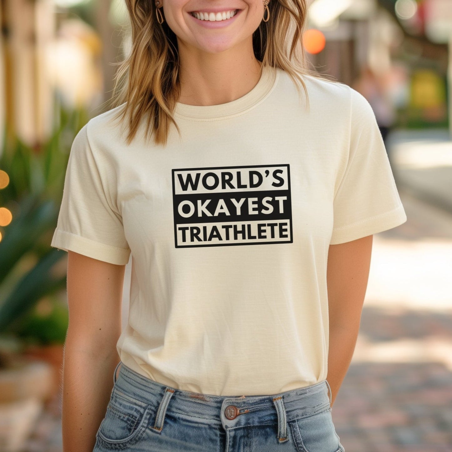 World's Okayest Triathlete Tee