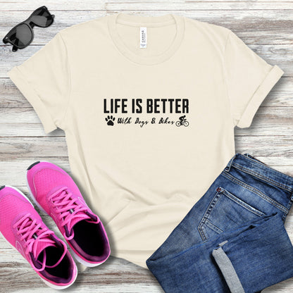 Better with Dogs & Bikes Tee