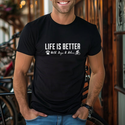 Better with Dogs & Bikes Tee