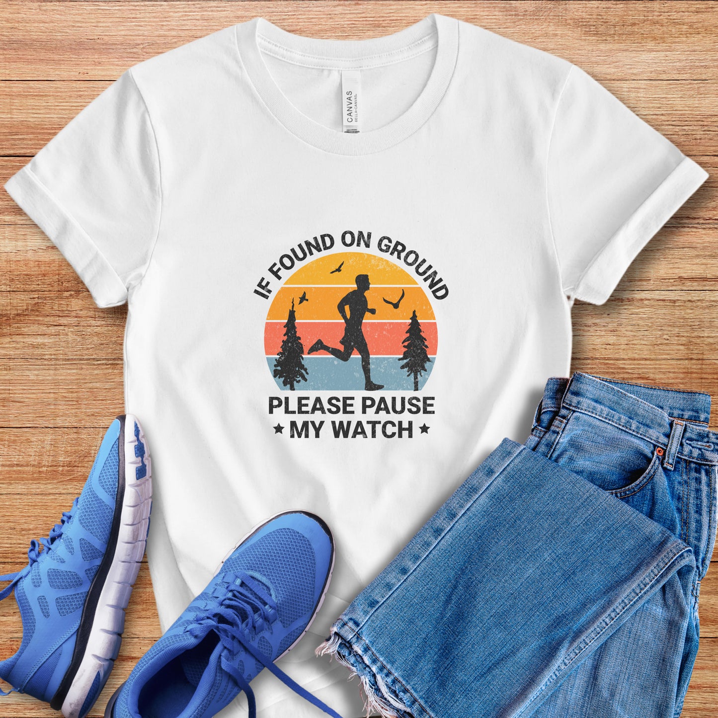 Pause My Watch Running Tee