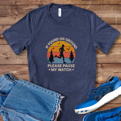 Pause My Watch Running Tee