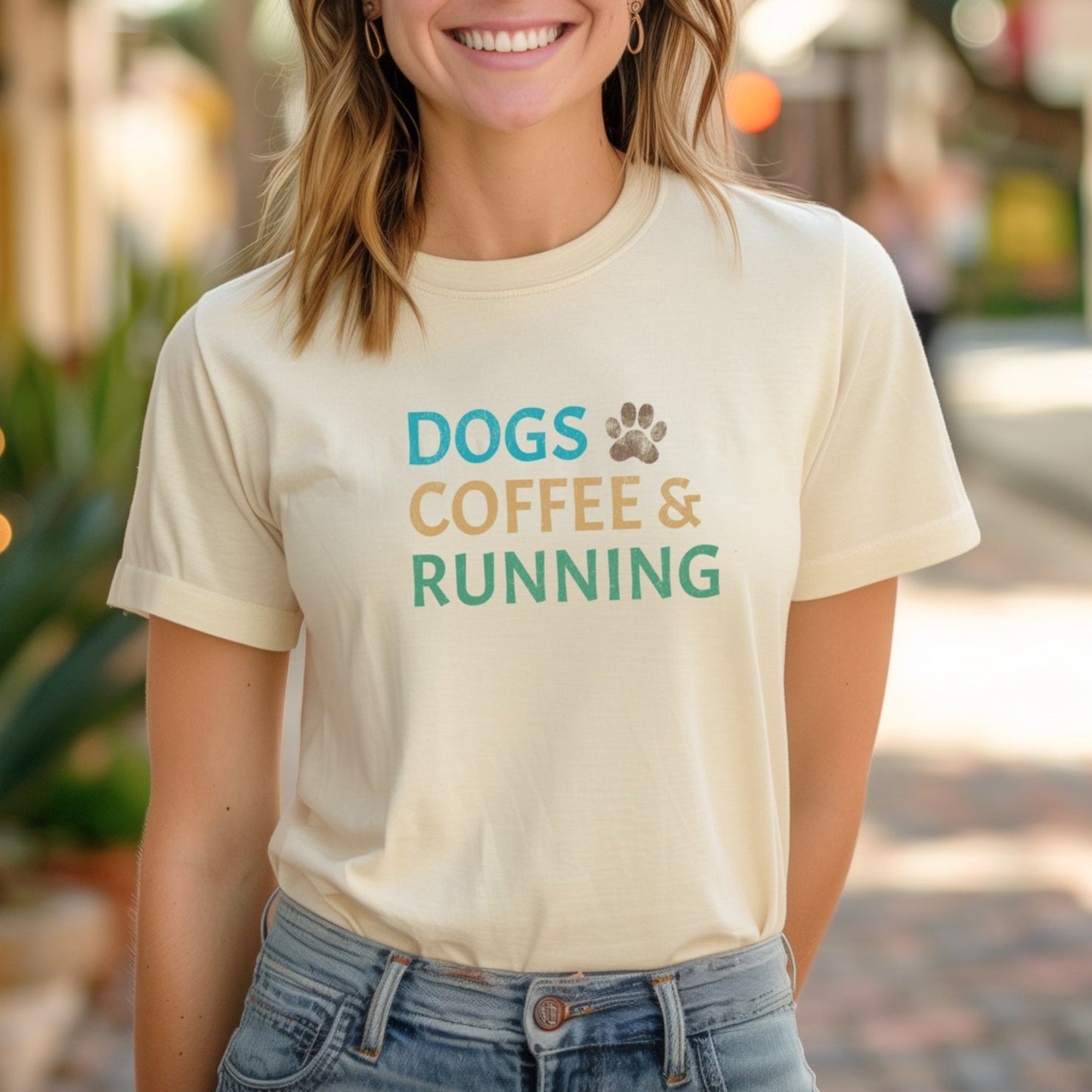 Dogs, Coffee & Running Tee