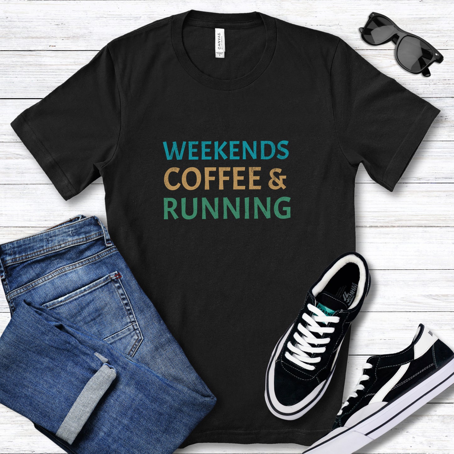 Weekends, Coffee & Running Tee