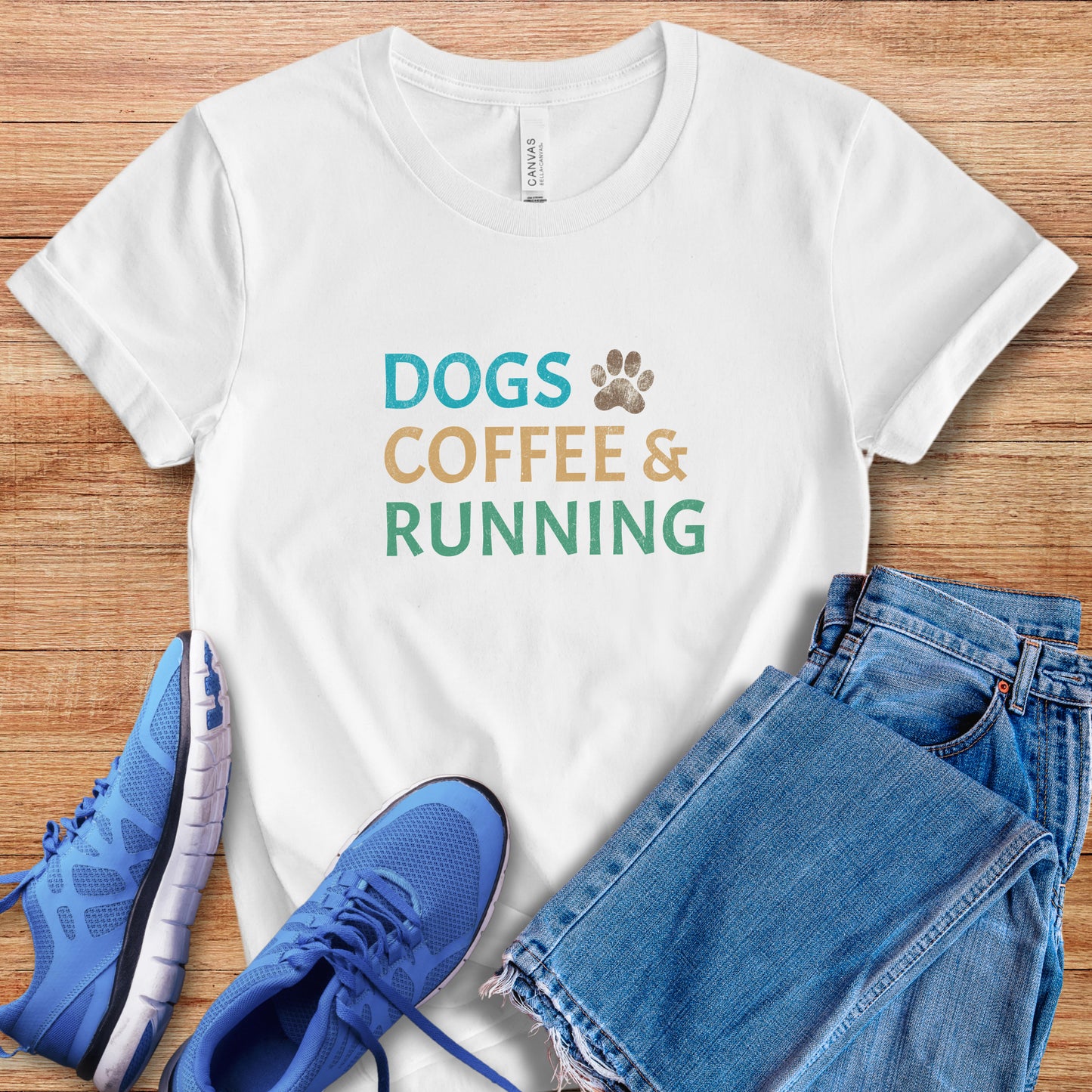 Dogs, Coffee & Running Tee