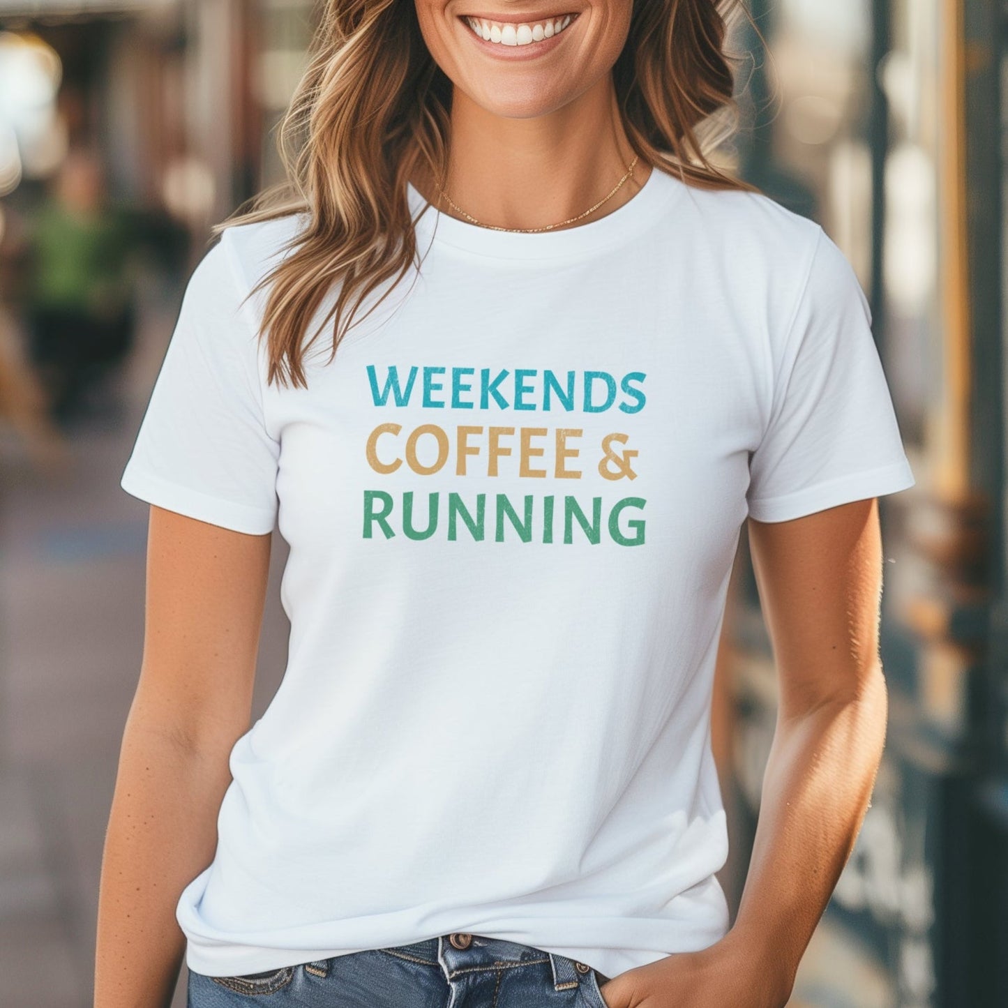 Weekends, Coffee & Running Tee