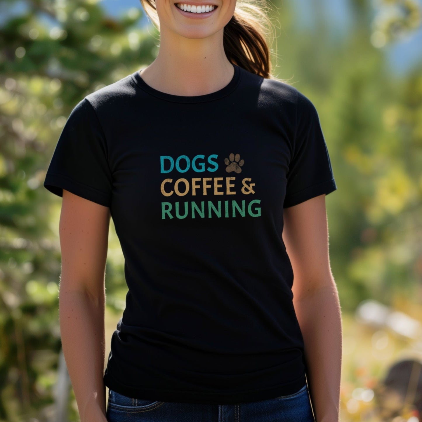 Dogs, Coffee & Running Tee