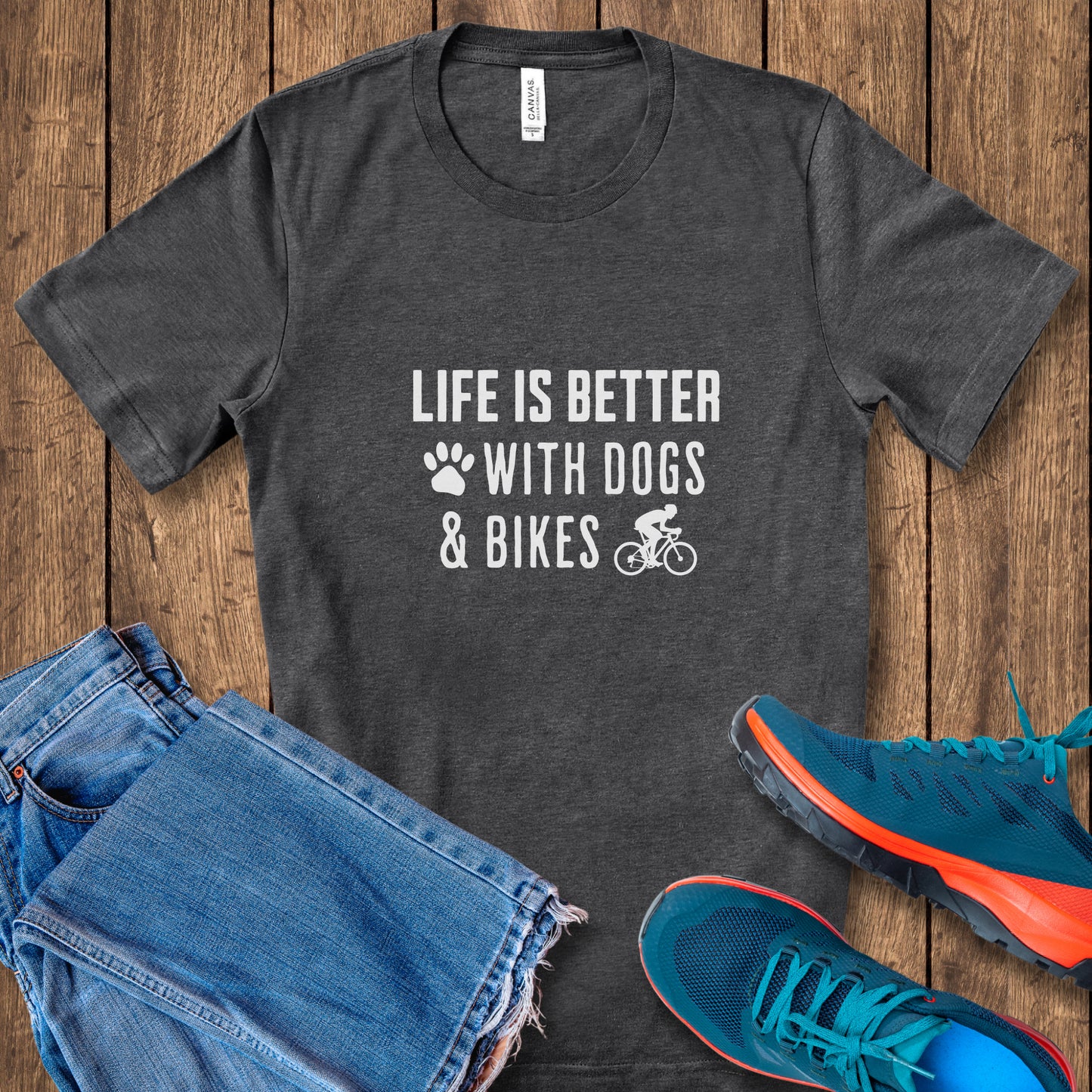 Better With Dogs & Bikes Tee