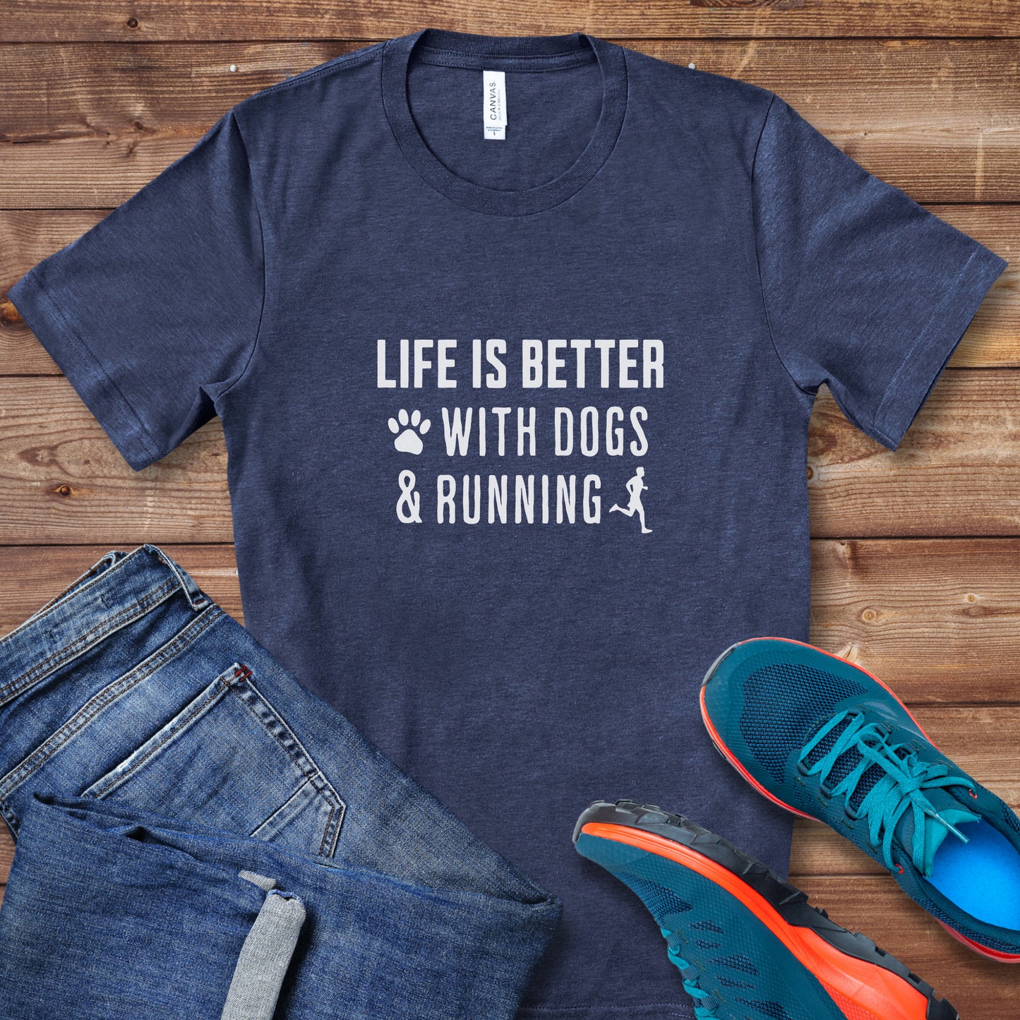 Better With Dogs & Running Tee