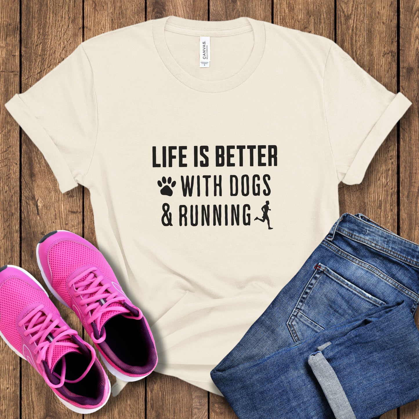 Better With Dogs & Running Tee