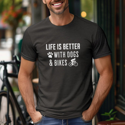 Better With Dogs & Bikes Tee