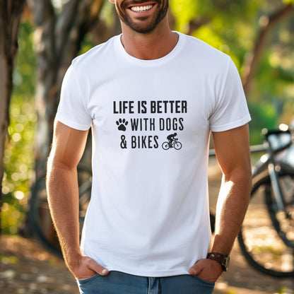 Better With Dogs & Bikes Tee