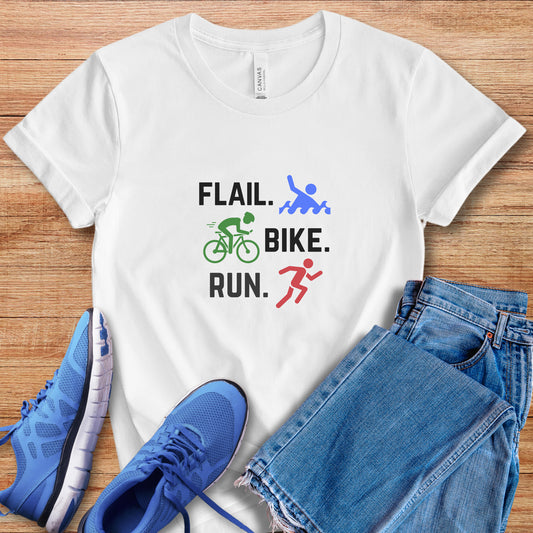 Flail Bike Run Tee