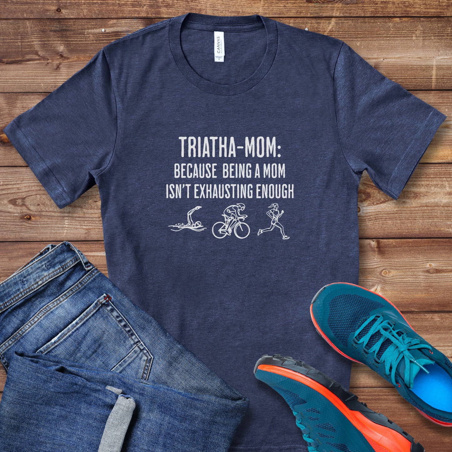 Triatha-Mom Exhausting Tee