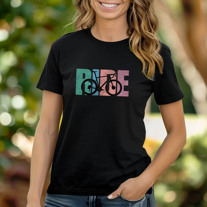 Retro Road Bike Pastels Tee