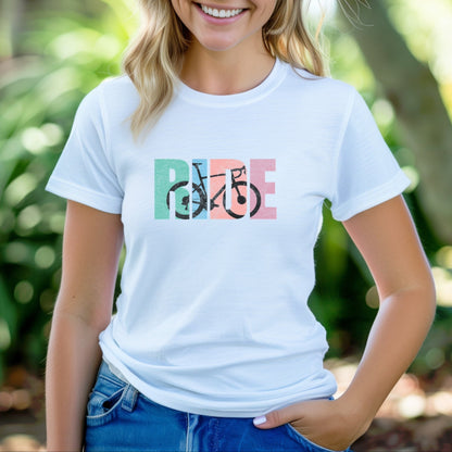 Retro Road Bike Pastels Tee