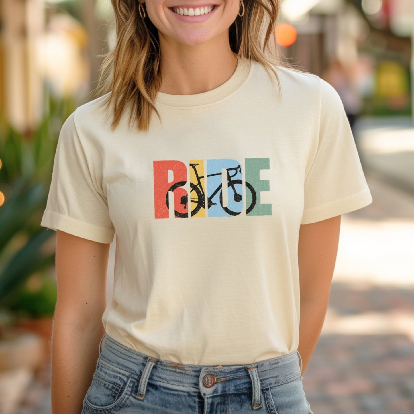 Ride Retro Road Bike 2 Tee