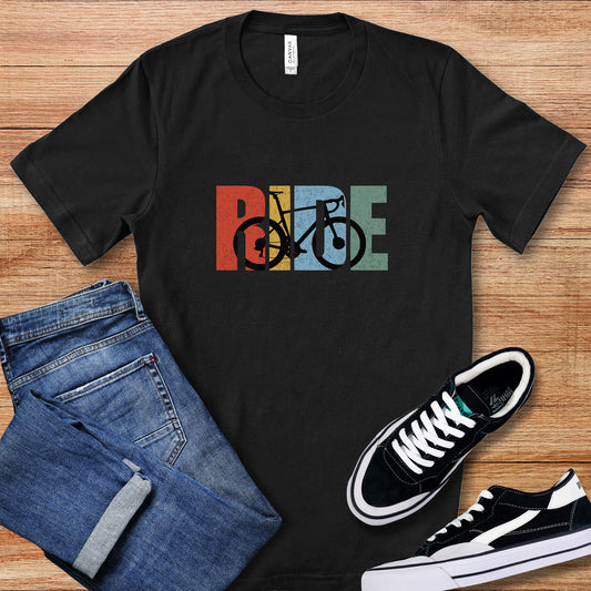 Ride Retro Road Bike 2 Tee