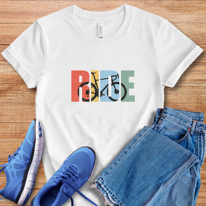 Ride Retro Road Bike 2 Tee