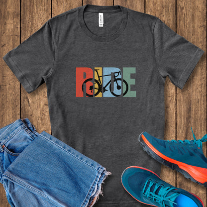 Ride Retro Road Bike 2 Tee