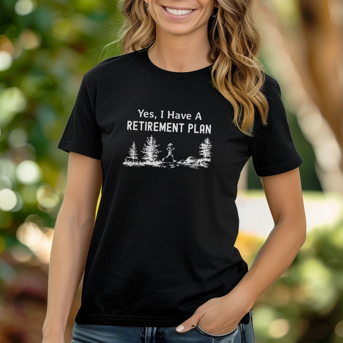 Retirement Plan Female Runner Tee