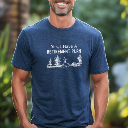 Retirement Plan Male Runner Tee