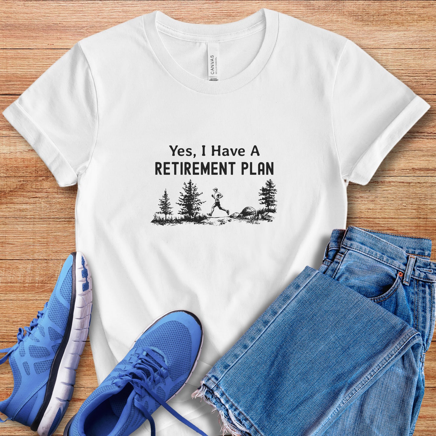 Retirement Plan Male Runner Tee