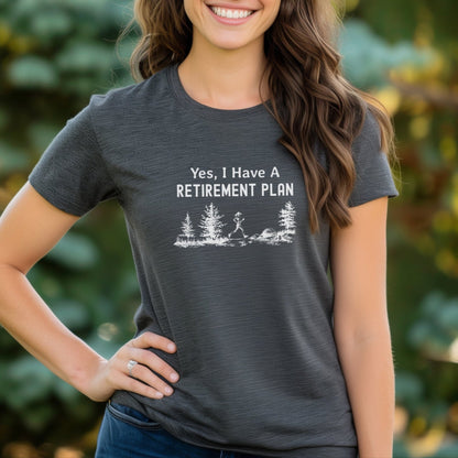 Retirement Plan Female Runner Tee