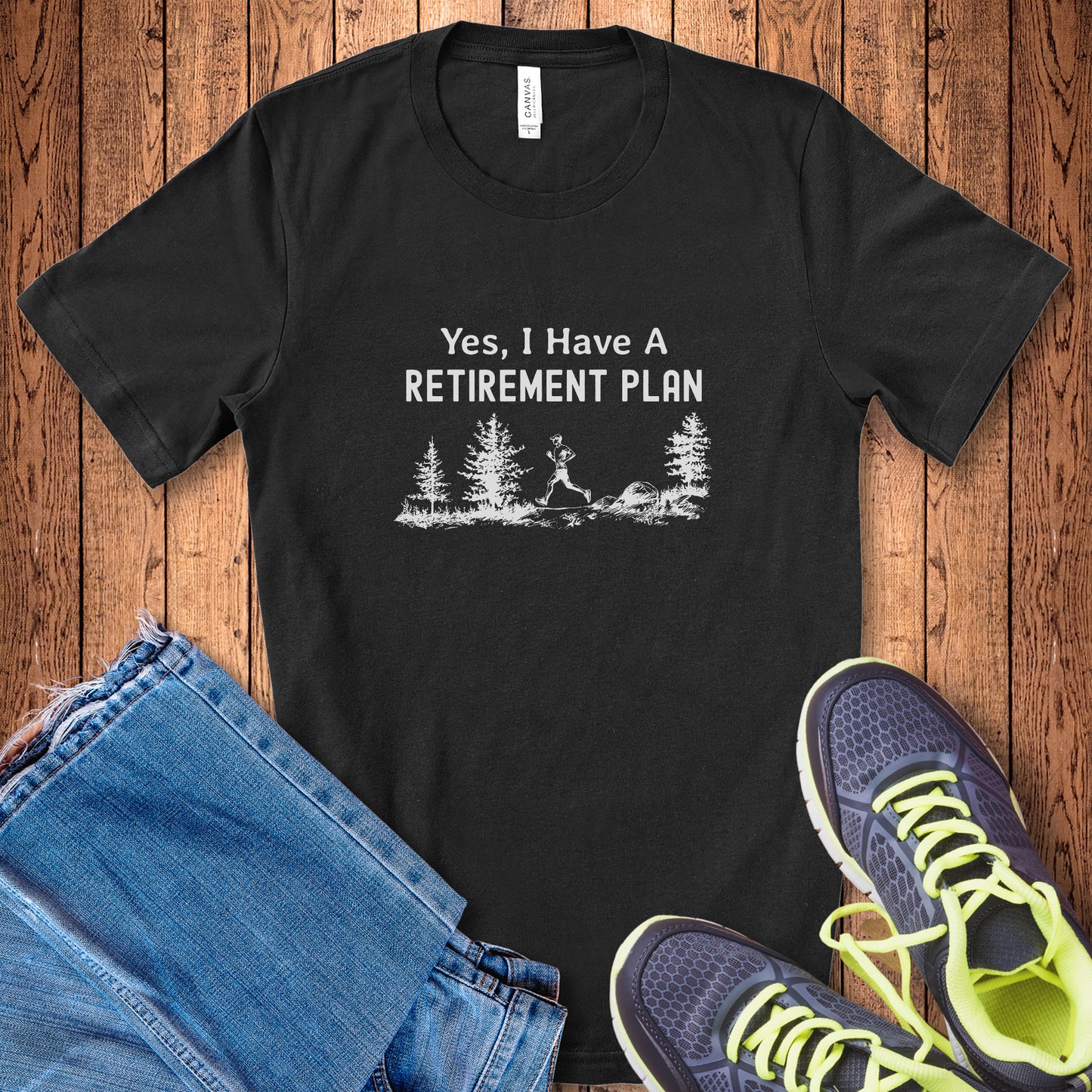 Retirement Plan Male Runner Tee