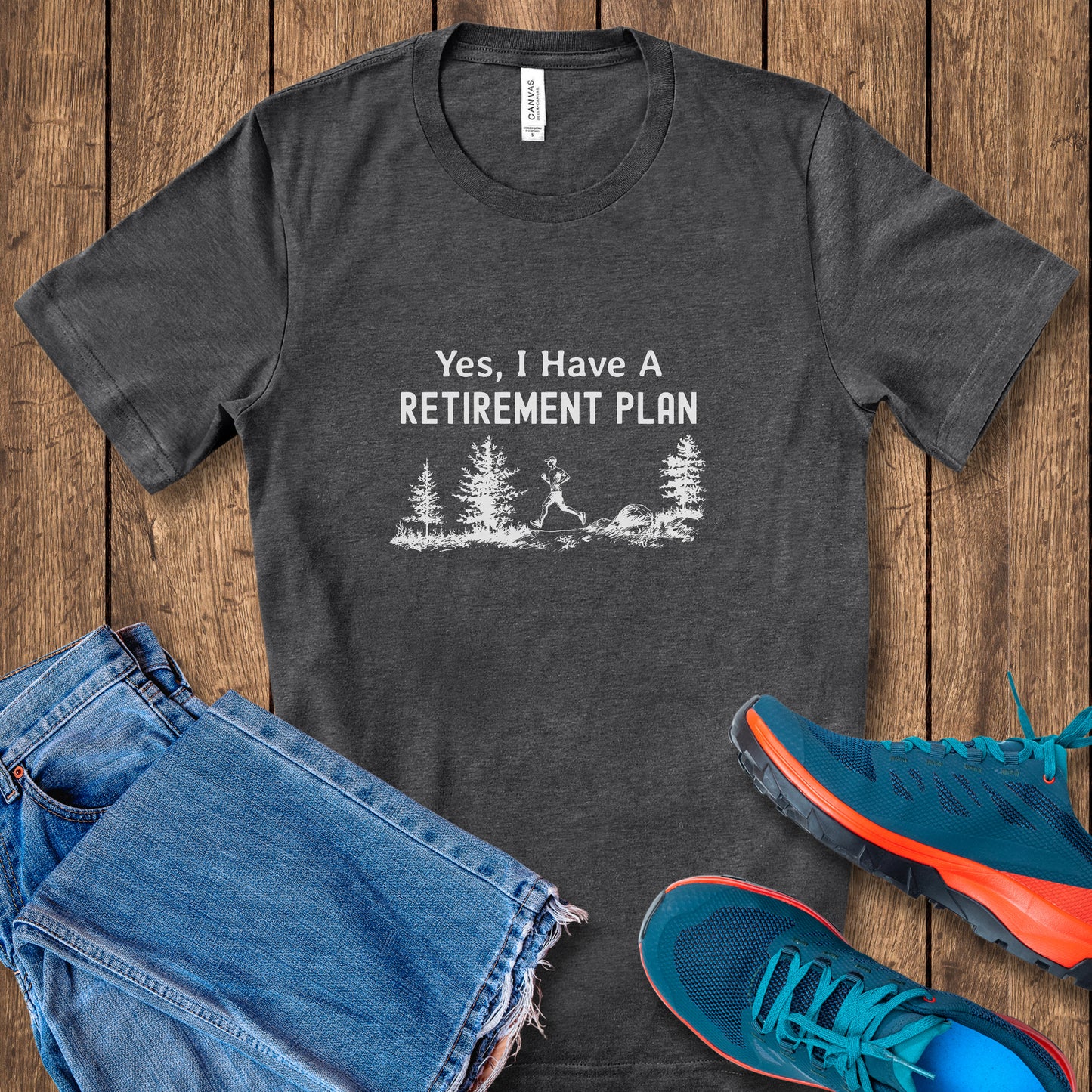 Retirement Plan Male Runner Tee