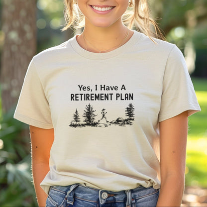 Retirement Plan Female Runner Tee