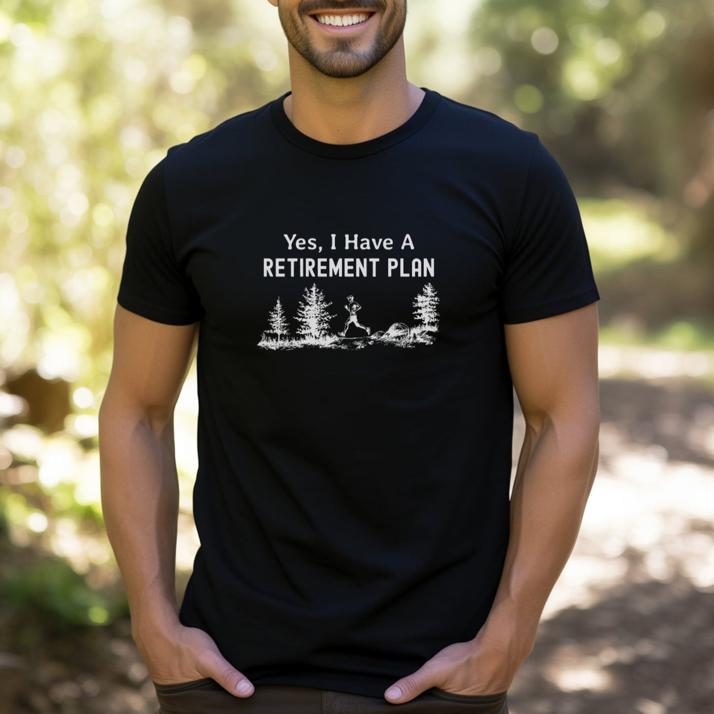 Retirement Plan Male Runner Tee