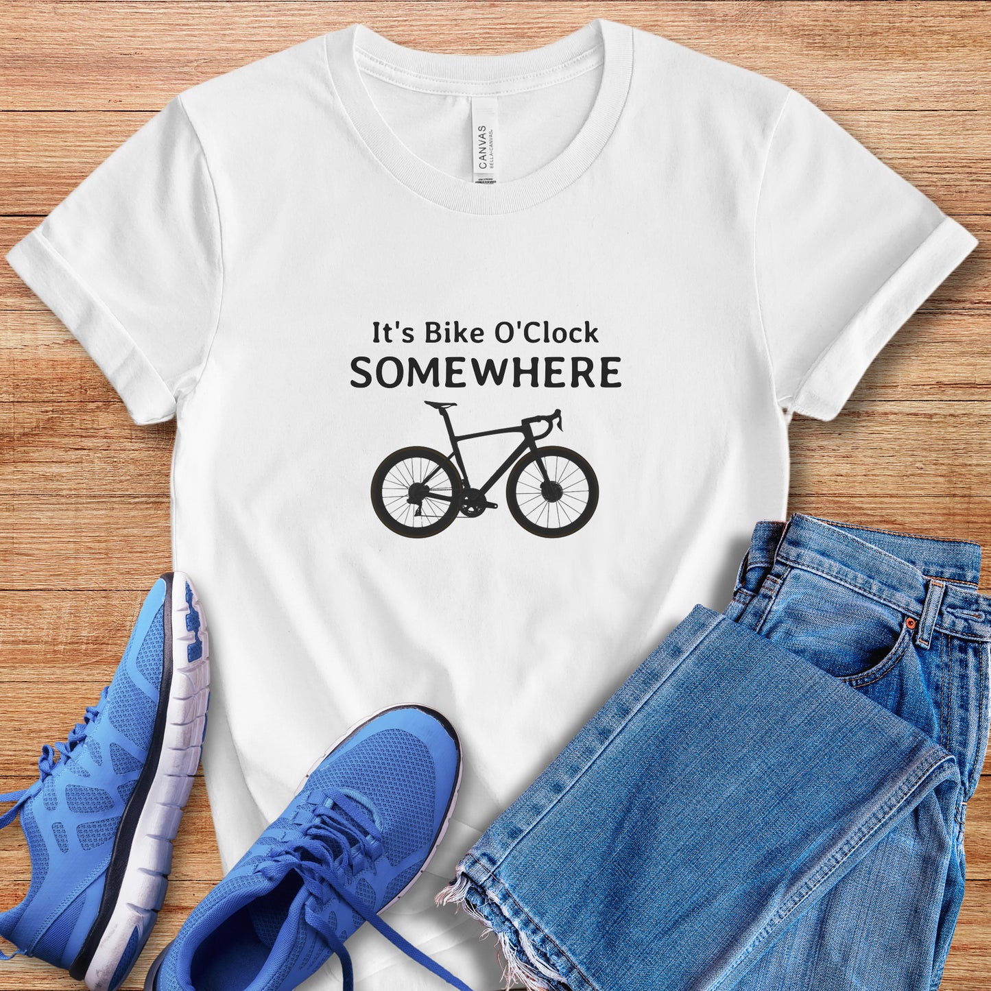 Bike O'Clock Somewhere Tee