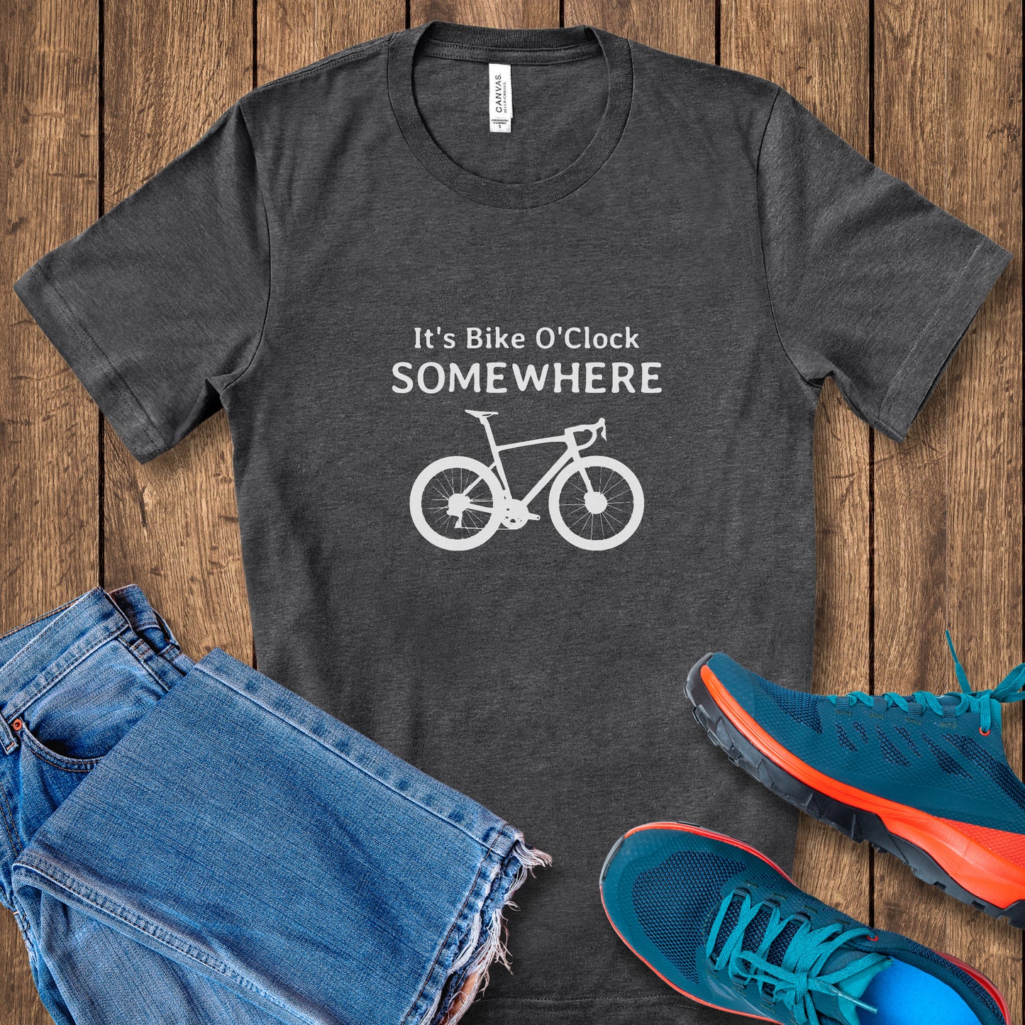 Bike O'Clock Somewhere Tee