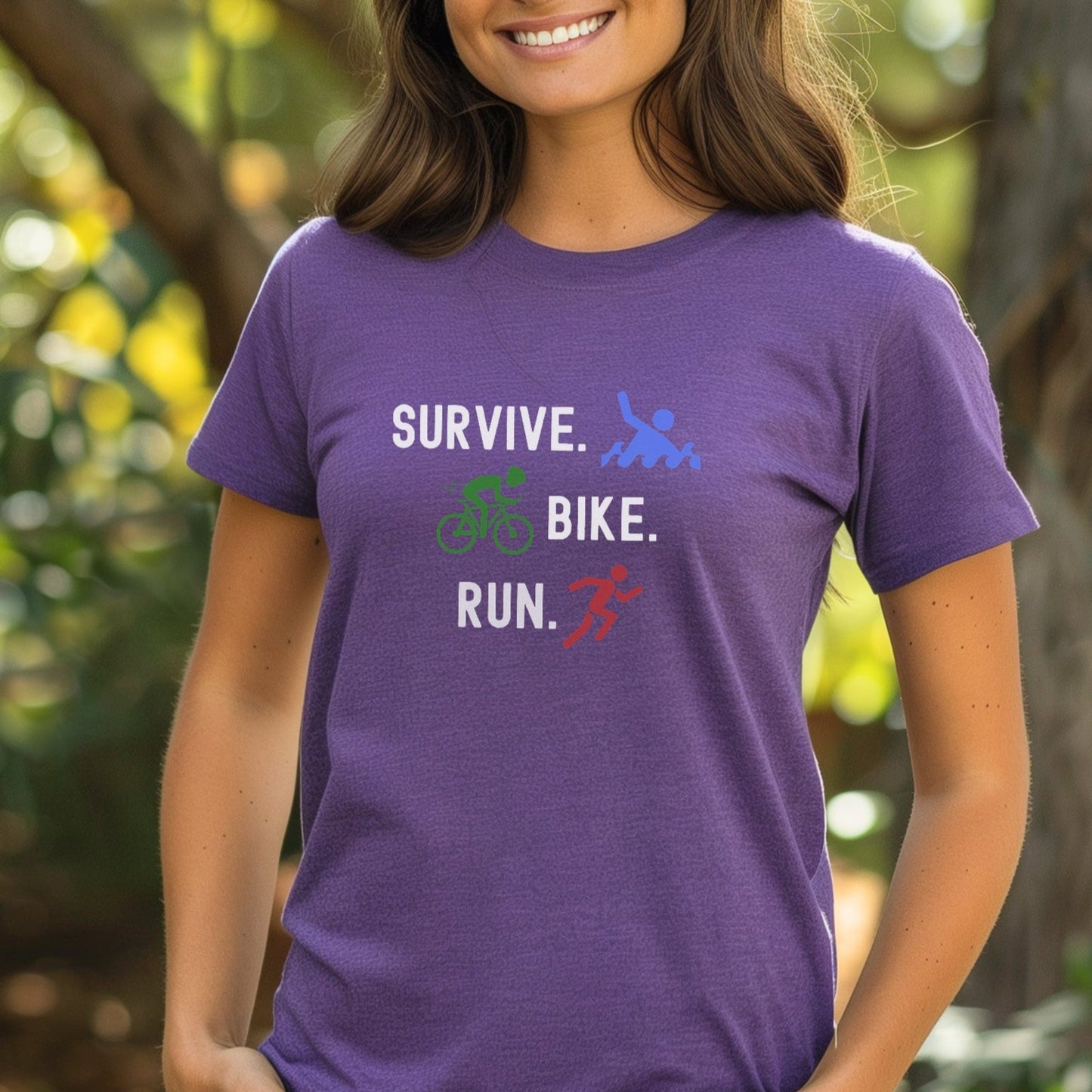 Survive Bike Run Tee